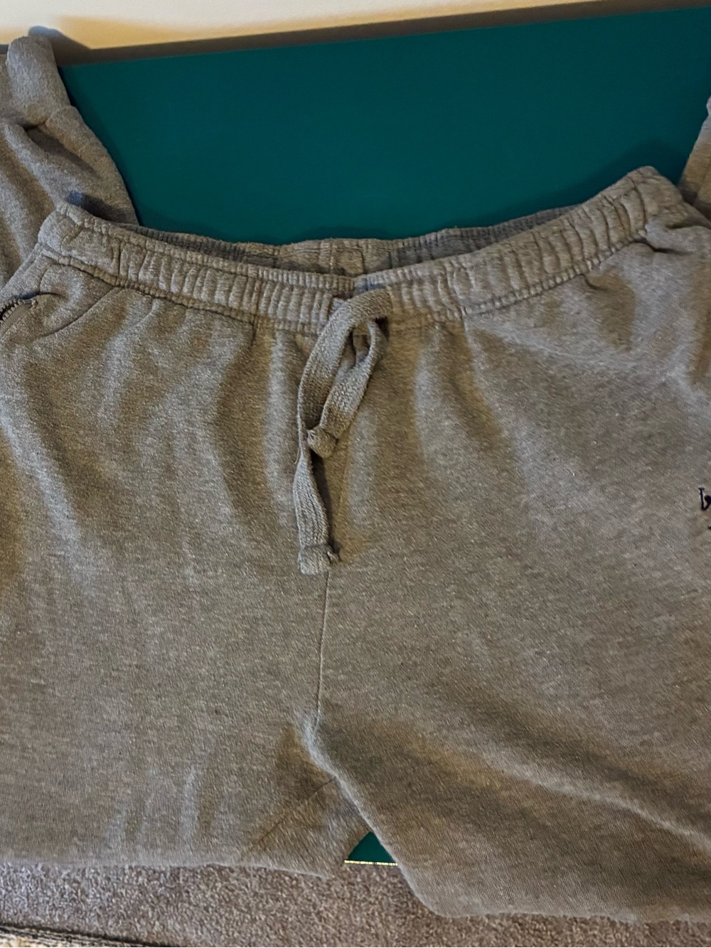 U.S. Polo Assn. Men's Gray Drawstring Athletic Shorts